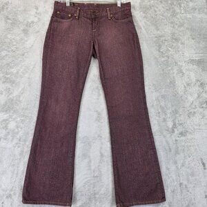 Lucky Brand Jeans Womens 8 29 Plum Red Sweet Dream Bootcut Made in USA Denim
